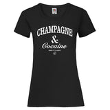 Woman T-Shirt "Champagne & Cocaine" 3 Farben
