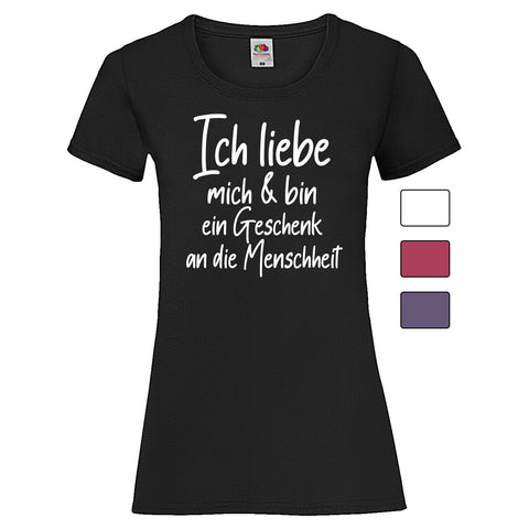 Woman T-Shirt "Ich liebe mich" 4 Farben