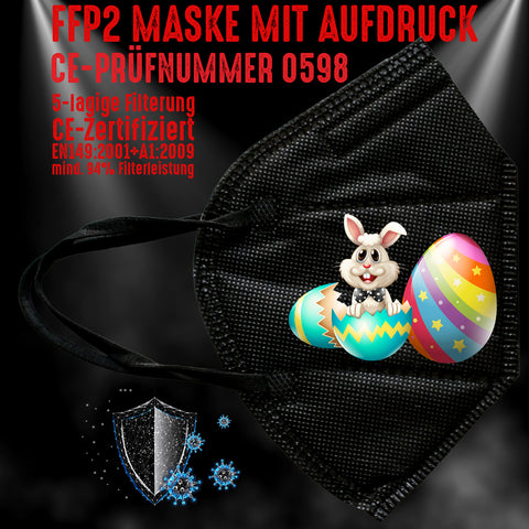FFP2 Maske "Osterhase" 8 Farben