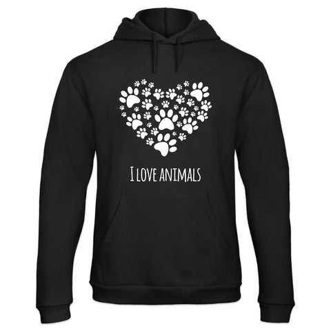 Hoodie "I Love Animals"
