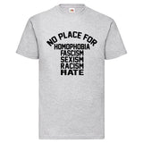 YouDesign T-Shirt S / Grau Men T-Shirt "No Place For" 3 Farben