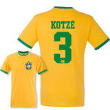 Party Shirt "Brasilien Trikot" 17 Namen oder eigener Name