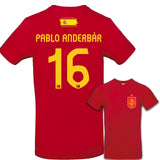 Party Shirt "Spanien Trikot Part 2" 19 Namen oder eigener Name