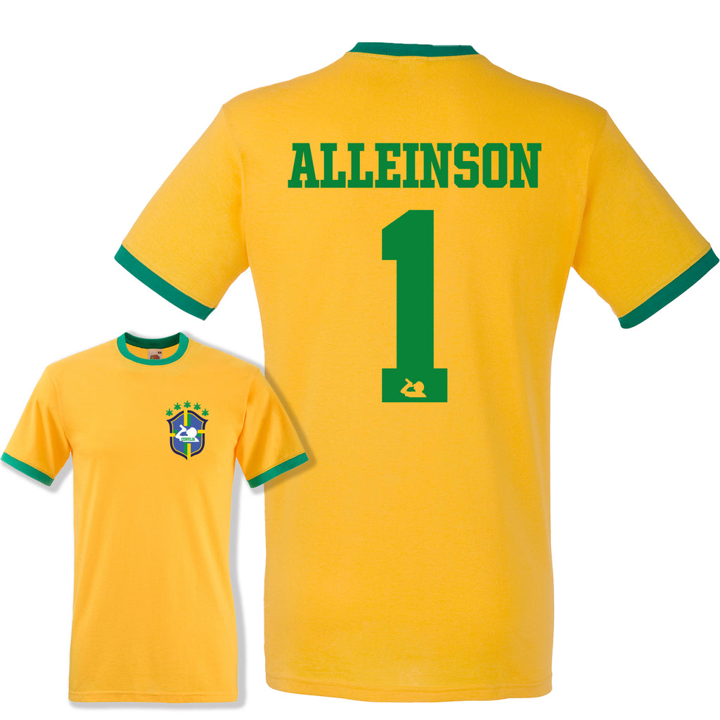 Party Shirt Brasilien Trikot 17 Namen oder eigener Name – YouDesign