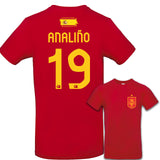 Party Shirt "Spanien Trikot Part 2" 19 Namen oder eigener Name
