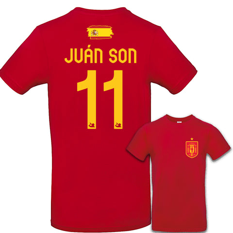 Party Shirt "Spanien Trikot Part 2" 19 Namen oder eigener Name