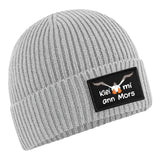 YouDesign Cap Grau Beechfield Patch Mütze "Klei Mi Ann Mors"