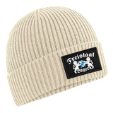 YouDesign Cap Oatmeal Beechfield Patch Mütze "Freistaat Bayern"