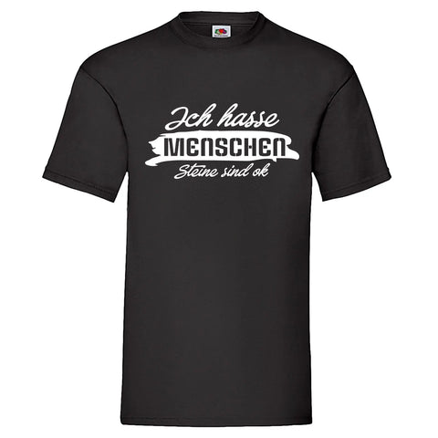 YouDesign T-Shirt S Men T-Shirt "Ich hasse Menschen"