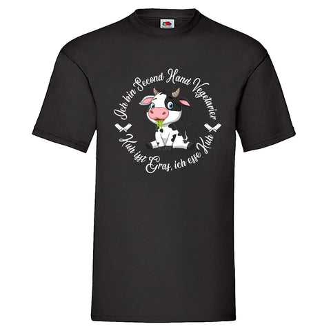 YouDesign T-Shirt S Men T-Shirt "Second Hand Vegetarier"