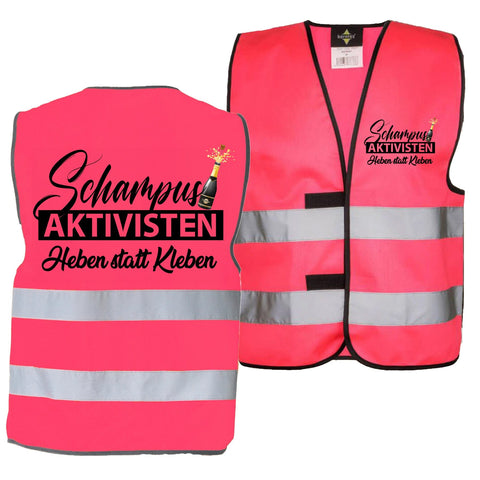 YouDesign T-Shirt S / Rosa Weste "Schampus Aktivisten"