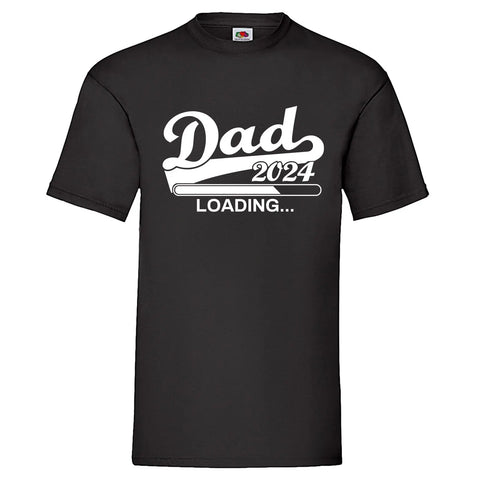 YouDesign T-Shirt S / Schwarz Men T-Shirt "Dad 2024 Loading" 6 Farben