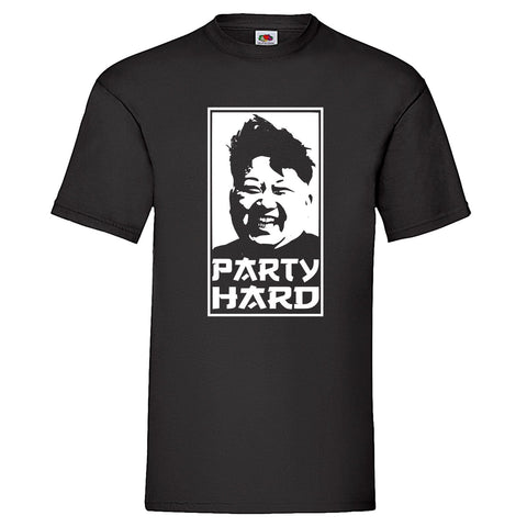 YouDesign T-Shirt S / Schwarz Party Shirt "Party Hard Kim" 4 Farben