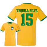Party Shirt "Brasilien Trikot" 17 Namen oder eigener Name