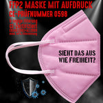 FFP2 Maske "Freiheit?" 3 Farben