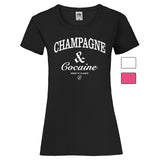 Woman T-Shirt "Champagne & Cocaine" 3 Farben