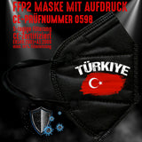 FFP2 Maske "Türkei Türkiye" 4 Farben