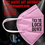 FFP2 Maske "Fuck The Lockdown" 3 Farben