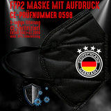 FFP2 Maske "Deutschland Fußball" 4 Farben