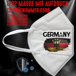 FFP2 Maske "Germany" 4 Farben