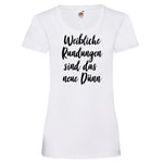 Woman T-Shirt "Weibliche Rundungen" 4 Farben