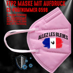 FFP2 Maske "Frankreich France" 4 Farben