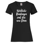 Woman T-Shirt "Weibliche Rundungen" 4 Farben