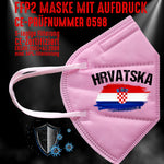 FFP2 Maske "Kroatien Hrvatzka" 4 Farben