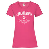 Woman T-Shirt "Champagne & Cocaine" 3 Farben