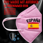 FFP2 Maske "Spanien España" 4 Farben