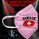 FFP2 Maske "Schweiz Suisse" 4 Farben