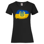 Woman T-Shirt "Ukraine Ukrayina Україна" 2 Farben