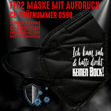 FFP2 Maske "Keinen Bock" 3 Farben