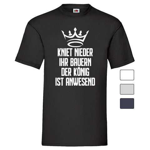 Men T-Shirt "Kniet Nieder" 4 Farben