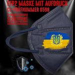 FFP2 Maske "Ukraine Ukrayina Україна" 8 Farben