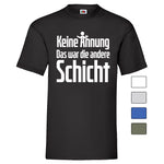 Men T-Shirt "Keine Ahnung" 5 Farben