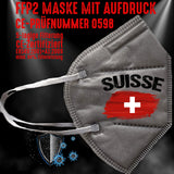 FFP2 Maske "Schweiz Suisse" 4 Farben