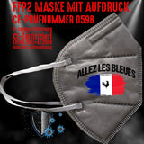 FFP2 Maske "Frankreich France" 4 Farben