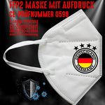 FFP2 Maske "Deutschland Fußball" 4 Farben