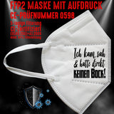 FFP2 Maske "Keinen Bock" 3 Farben