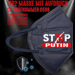 FFP2 Maske "Stop Putin" 8 Farben