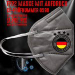 FFP2 Maske "Deutschland Fußball" 4 Farben