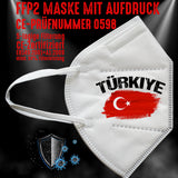 FFP2 Maske "Türkei Türkiye" 4 Farben