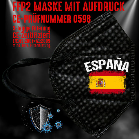 FFP2 Maske "Spanien España" 4 Farben