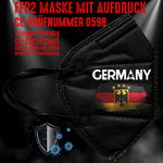 FFP2 Maske "Germany" 4 Farben