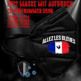 FFP2 Maske "Frankreich France" 4 Farben