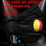 FFP2 Maske "Belgien Fußball" 4 Farben