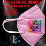 FFP2 Maske "Eigenes Logo oder Text" 4 Farben