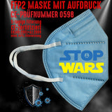 FFP2 Maske "Stop Wars" 8 Farben