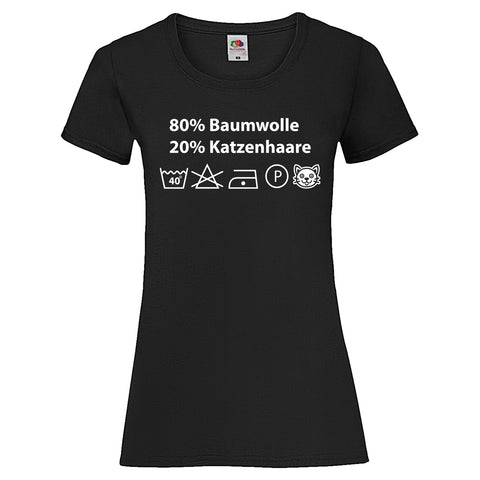 Woman T-Shirt "Katzenhaare"